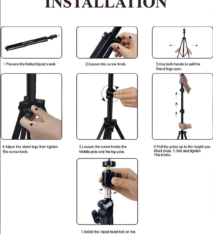 26CMHolder LED Ring Light with Mobile
